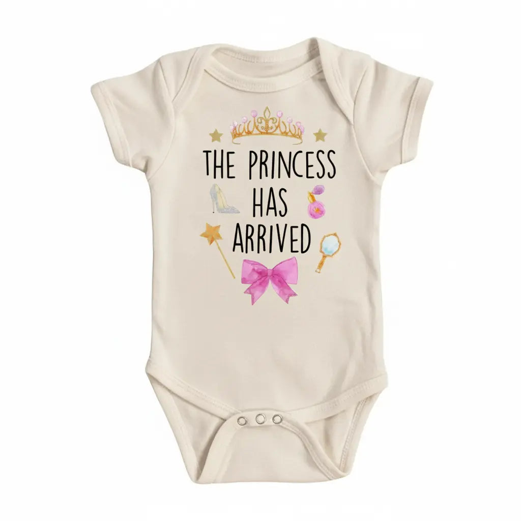 Princess Arrived - Baby Boy Girl Clothes Infant Bodysuit Funny Cute Newborn  Funny Cute Onesie® | North Fork Forager LLC