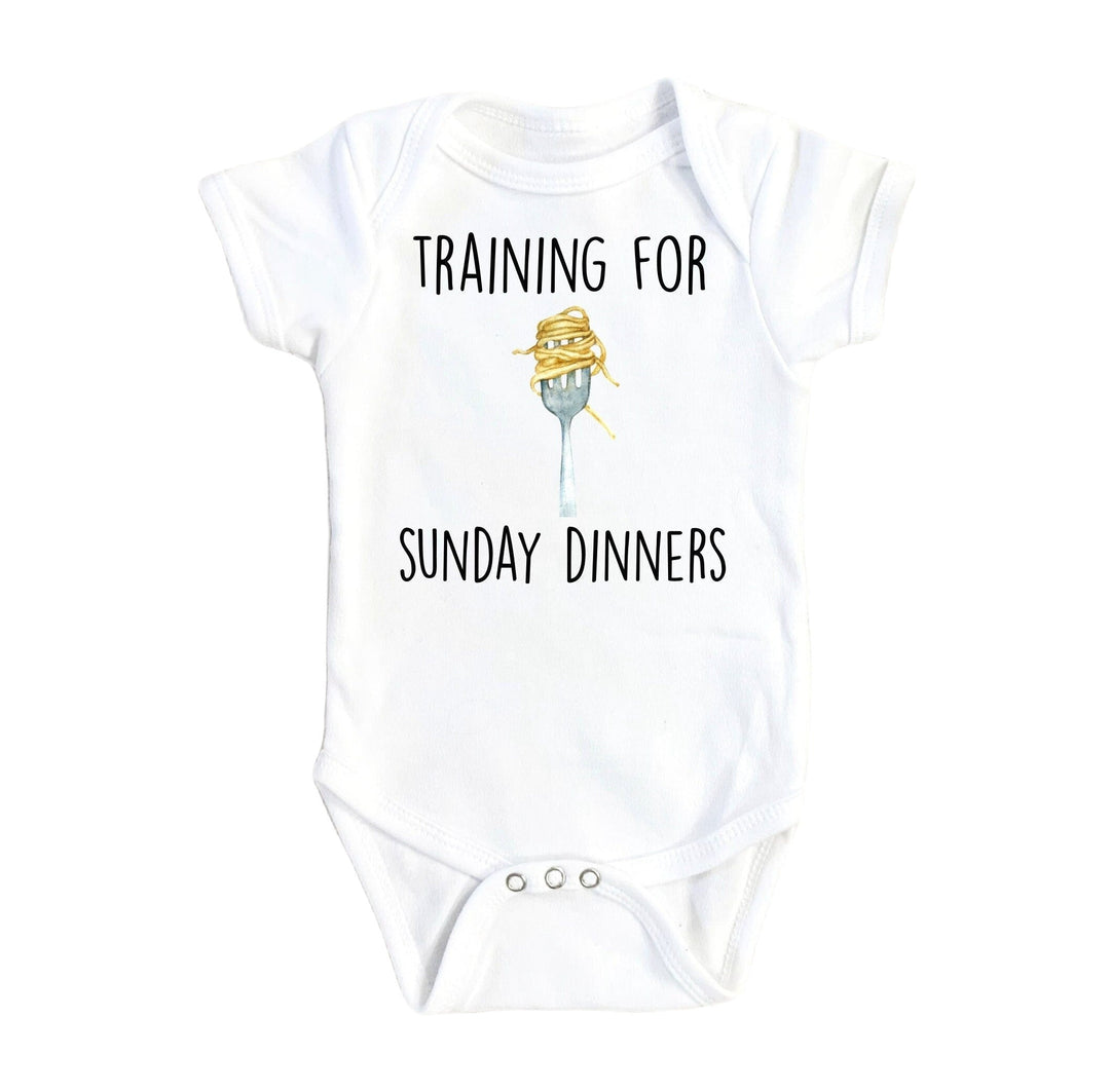 Pasta Italian Sunday - Baby Boy Girl Clothes Infant Bodysuit Funny Cute Newborn Onesie