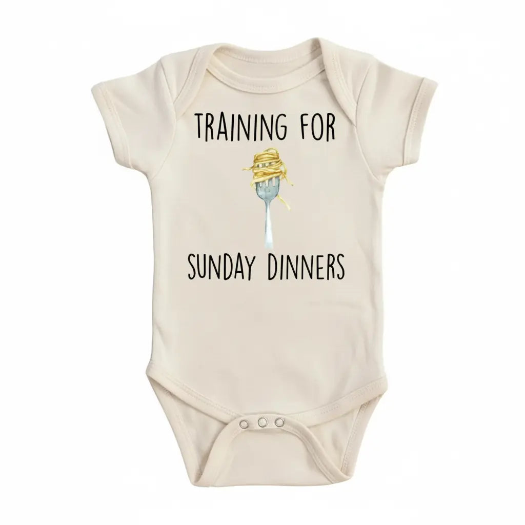 Pasta Italian Sunday - Baby Boy Girl Clothes Infant Bodysuit Funny Cute Newborn  Funny Cute Onesie® | North Fork Forager LLC