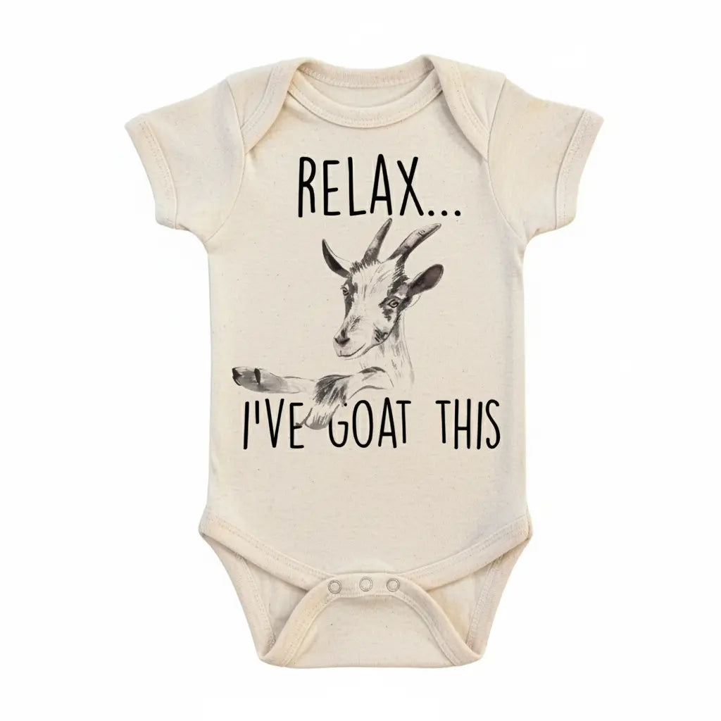 Goat Relax - Baby Boy Girl Clothes Infant Bodysuit Funny Cute Newborn  Funny Cute Onesie® | North Fork Forager LLC