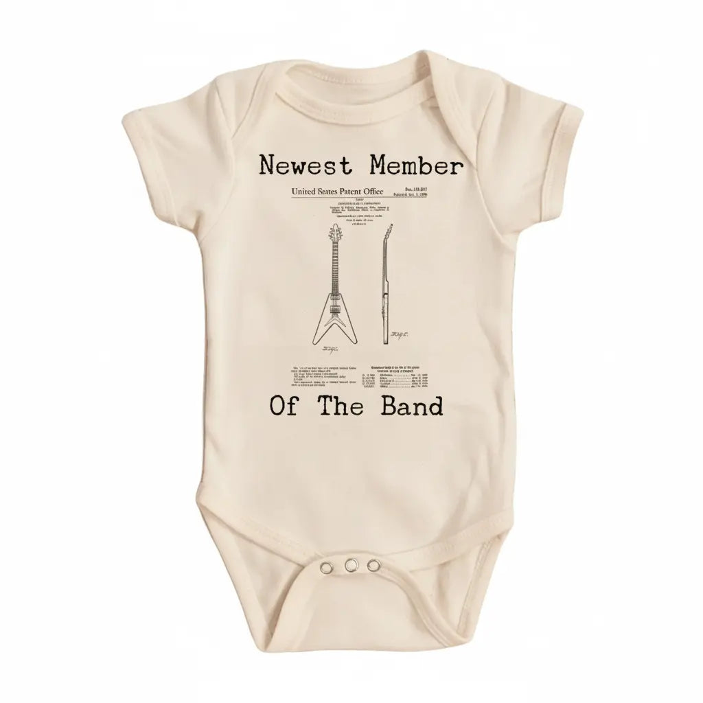 Guitar Patent - Baby Boy Girl Clothes Infant Bodysuit Funny Cute Newborn  Funny Cute Onesie® | North Fork Forager LLC