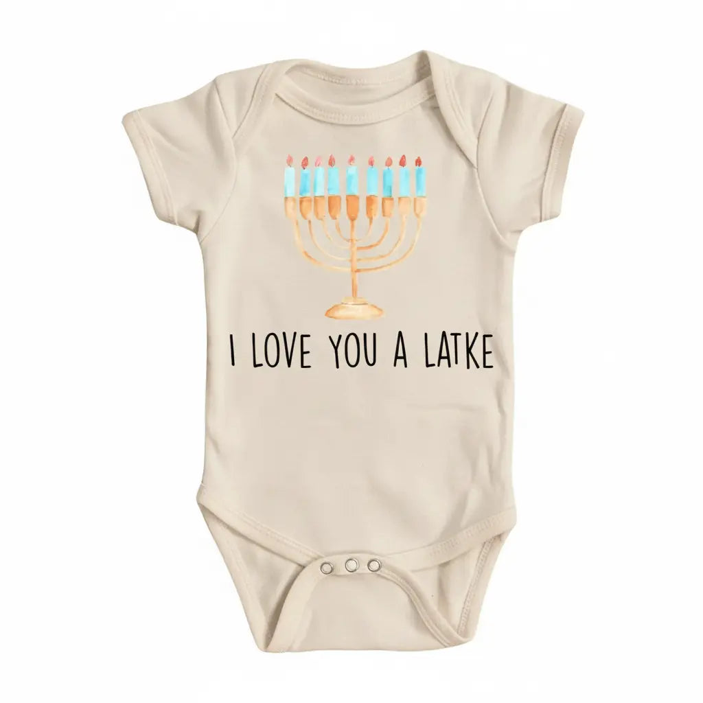 Hannukah Latke - Baby Boy Girl Clothes Infant Bodysuit Funny Cute Newborn  Funny Cute Onesie® | North Fork Forager LLC