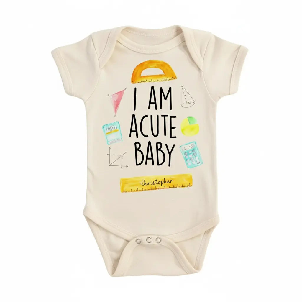 Math Acute - Baby Boy Girl Clothes Infant Bodysuit Funny Cute Newborn  Funny Cute Onesie® | North Fork Forager LLC