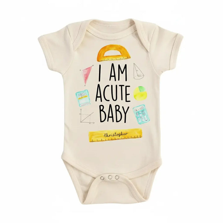 Math Acute - Baby Boy Girl Clothes Infant Bodysuit Funny Cute Newborn  Funny Cute Onesie® | North Fork Forager LLC