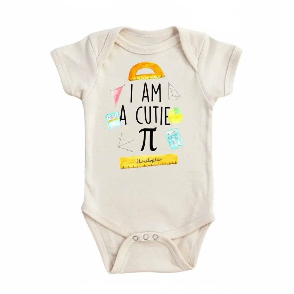 Math Cutie Pi - Baby Boy Girl Clothes Infant Bodysuit Funny Cute Newborn  Funny Cute Onesie® | North Fork Forager LLC