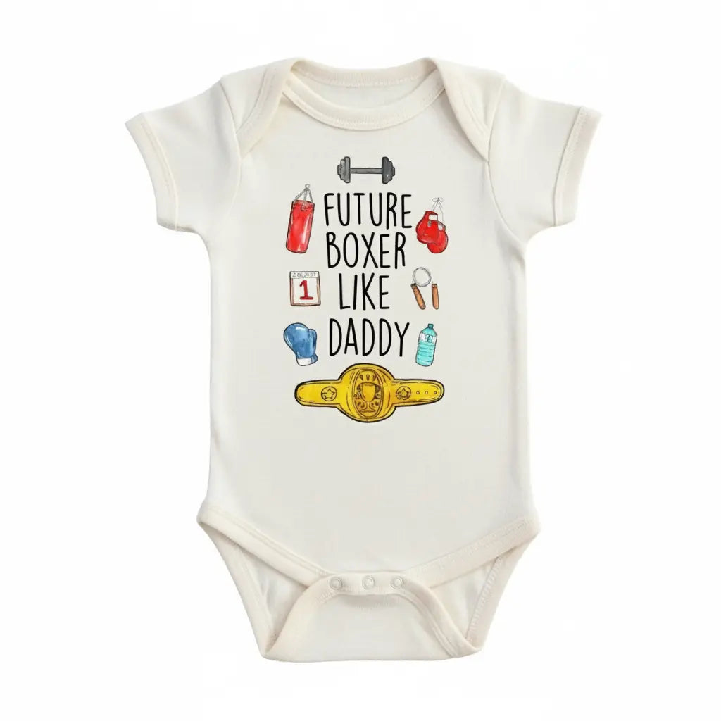 Boxing  Belt - Baby Boy Girl Clothes Infant Bodysuit Funny Cute Newborn  Funny Cute Onesie® | North Fork Forager LLC