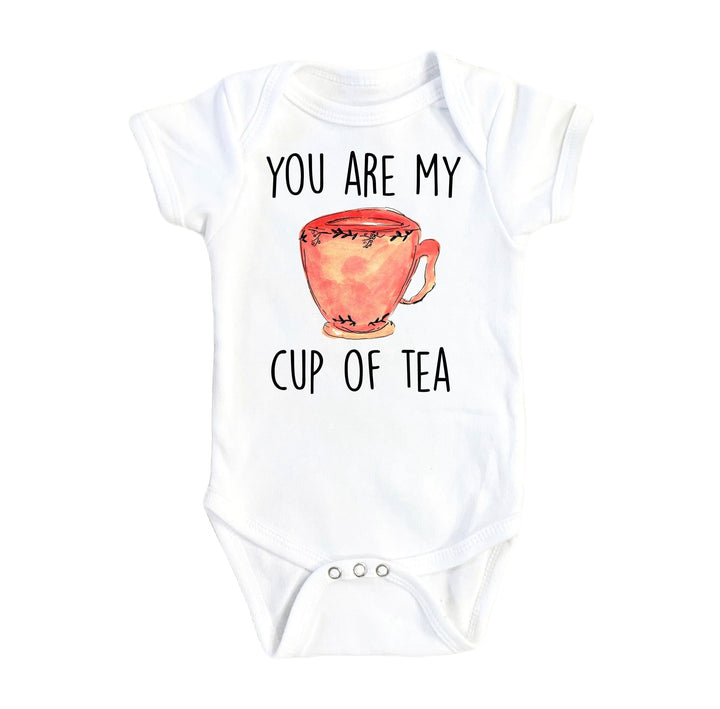 Tea Cutie - Baby Boy Girl Clothes Infant Bodysuit Funny Cute Newborn 1B  Funny Cute Onesie® | North Fork Forager LLC