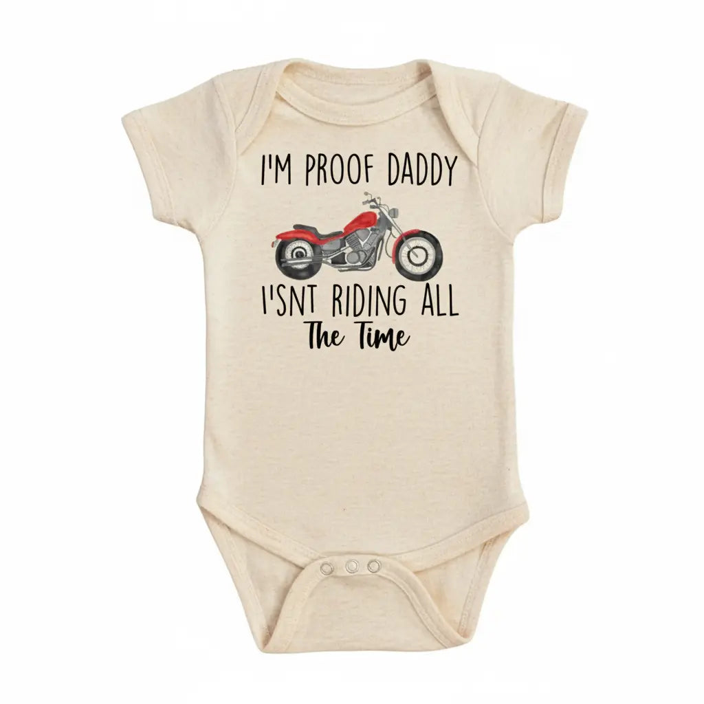 Motorcycle Proof - Baby Boy Girl Clothes Infant Bodysuit Funny Cute Newborn  Funny Cute Onesie® | North Fork Forager LLC
