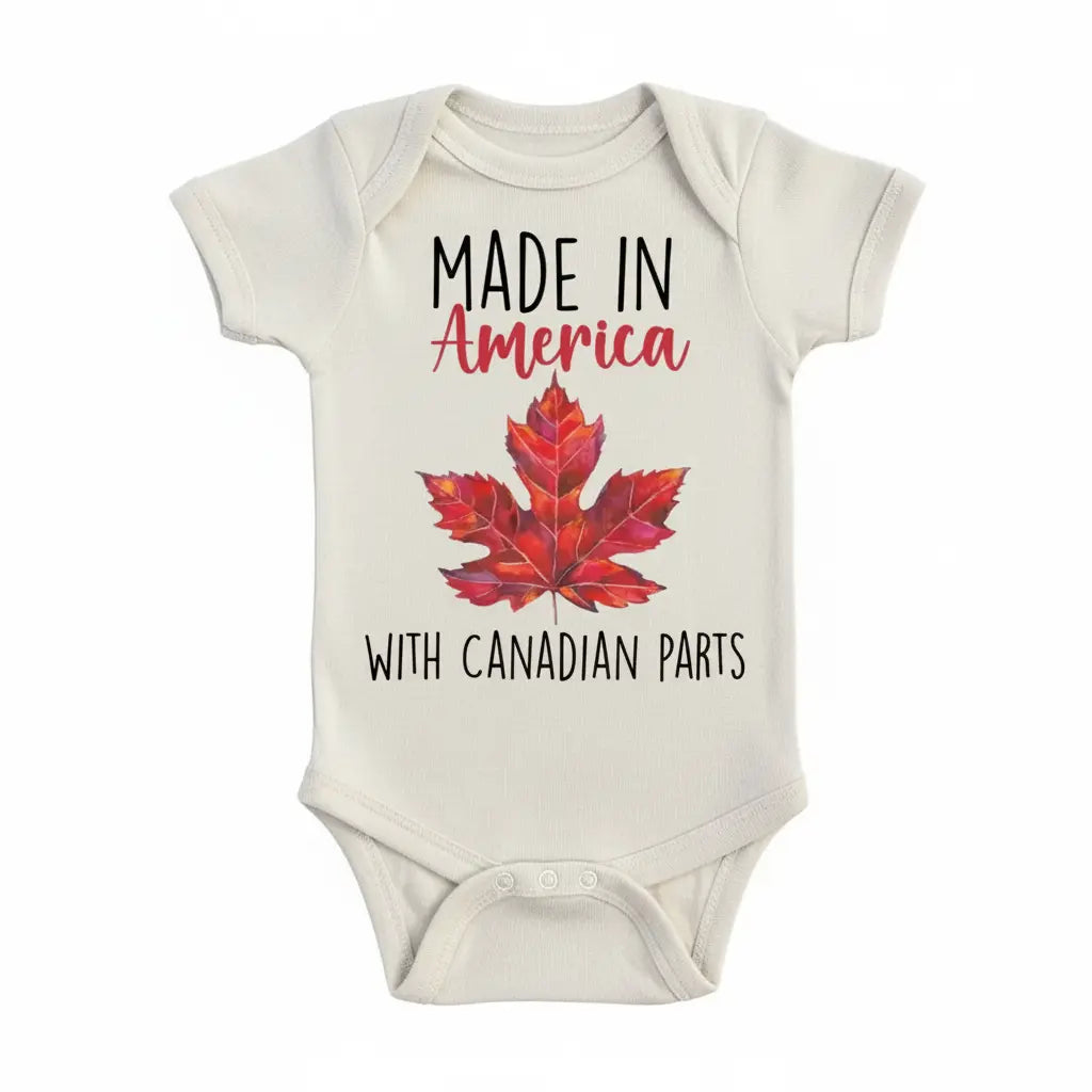 Canada Made - Baby Boy Girl Clothes Infant Bodysuit Funny Cute Newborn  Funny Cute Onesie® | North Fork Forager LLC