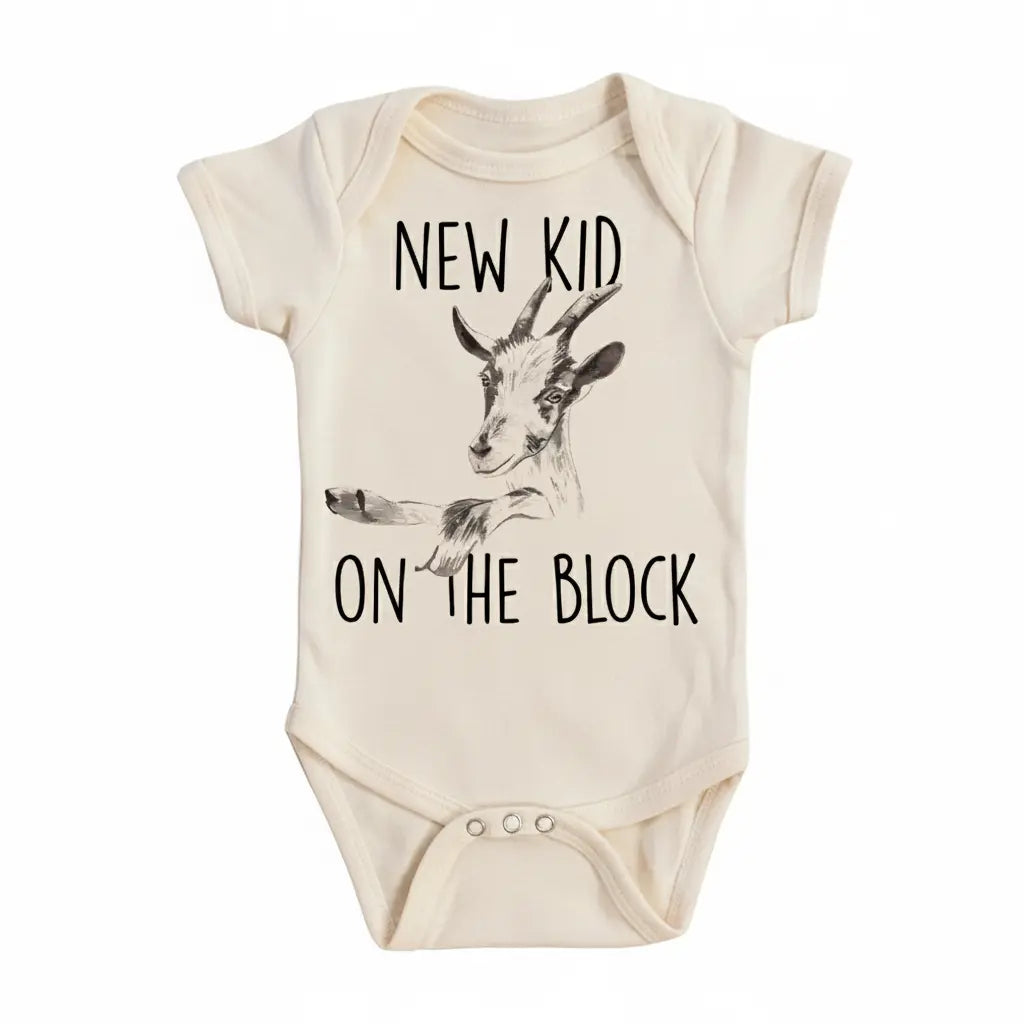 Goat Kid Town - Baby Boy Girl Clothes Infant Bodysuit Funny Cute Newborn  Funny Cute Onesie® | North Fork Forager LLC