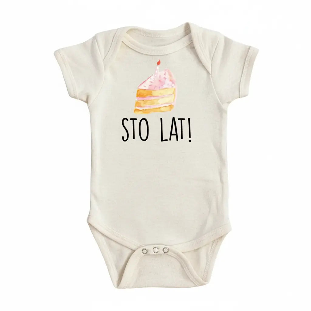 Polish Sto Lat Pink - Baby Boy Girl Clothes Infant Bodysuit Funny Cute Newborn  Funny Cute Onesie® | North Fork Forager LLC