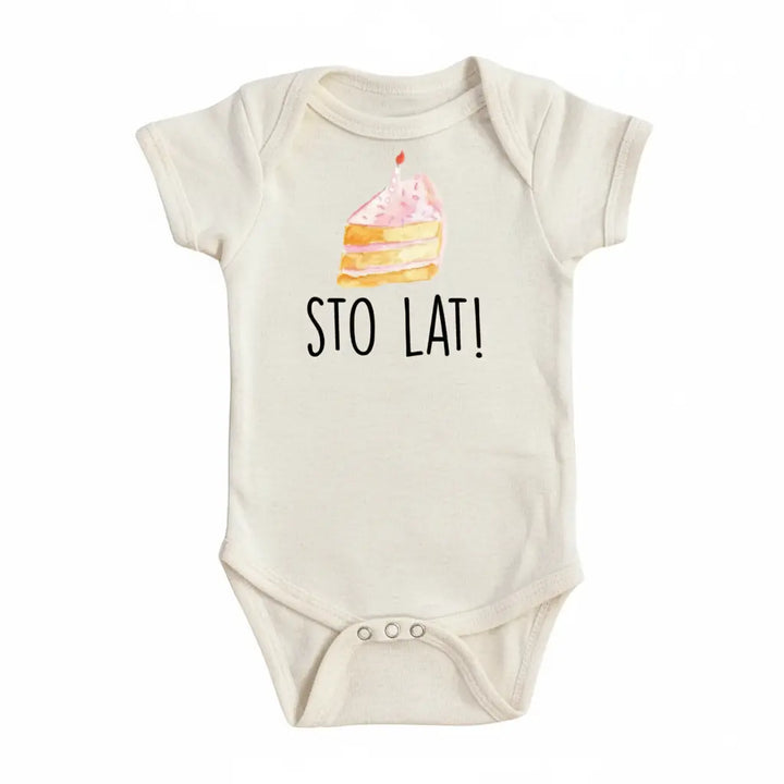 Polish Sto Lat Pink - Baby Boy Girl Clothes Infant Bodysuit Funny Cute Newborn  Funny Cute Onesie® | North Fork Forager LLC