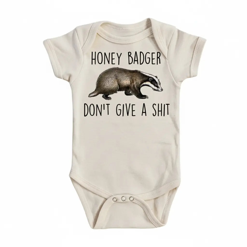Honey Badger Care - Baby Boy Girl Clothes Infant Bodysuit Funny Cute Newborn  Funny Cute Onesie® | North Fork Forager LLC