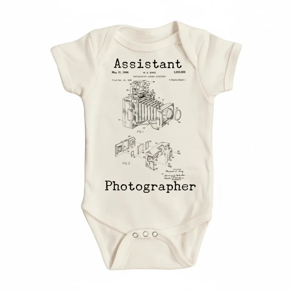 Photographer - Baby Boy Girl Clothes Infant Bodysuit Funny Cute Newborn 1C  Funny Cute Onesie® | North Fork Forager LLC