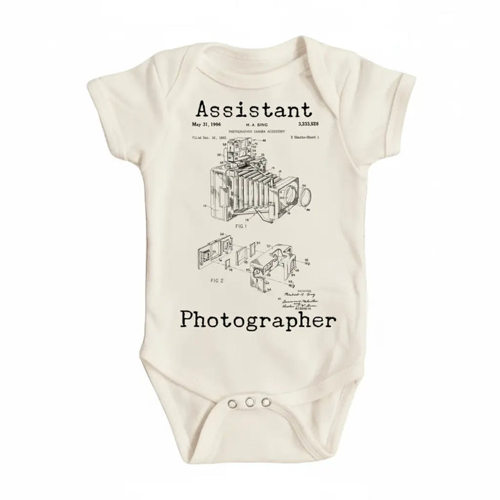 Photographer - Baby Boy Girl Clothes Infant Bodysuit Funny Cute Newborn 1C  Funny Cute Onesie® | North Fork Forager LLC