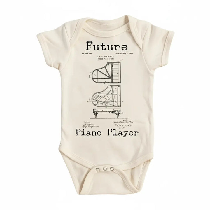 Piano - Baby Boy Girl Clothes Infant Bodysuit Funny Cute Newborn 1B  Funny Cute Onesie® | North Fork Forager LLC