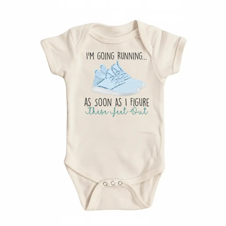 Running - Baby Boy Girl Clothes Infant Bodysuit Funny Cute Newborn 1C  Funny Cute Onesie® | North Fork Forager LLC