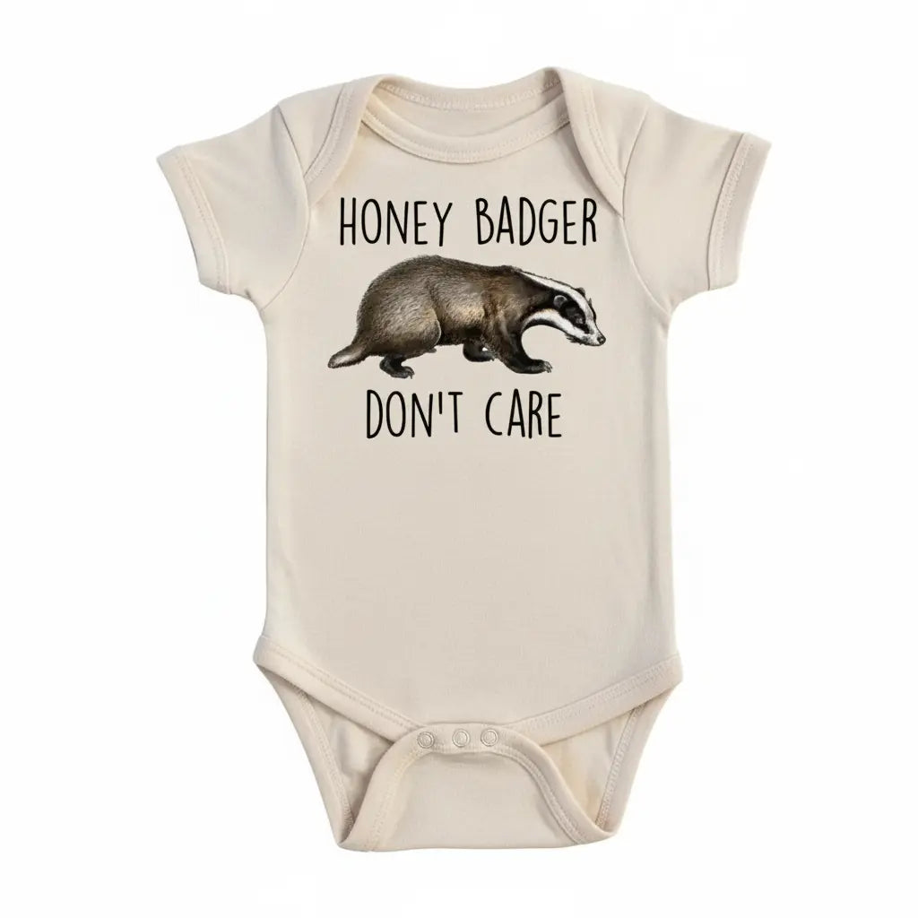 Honey Badger Don't - Baby Boy Girl Clothes Infant Bodysuit Funny Cute Newborn  Funny Cute Onesie® | North Fork Forager LLC