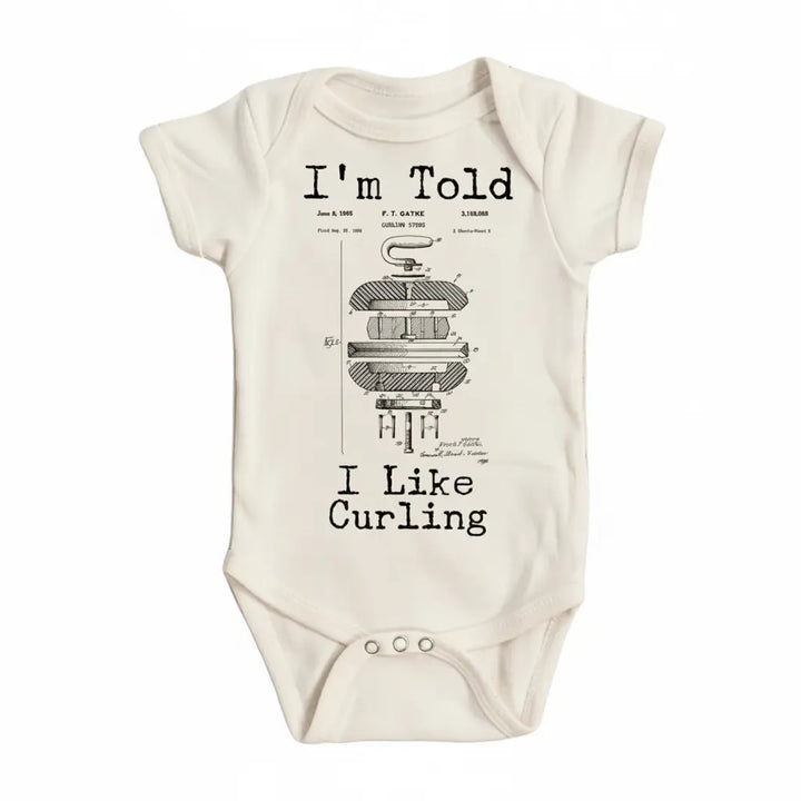Curling Patent - Baby Boy Girl Clothes Infant Bodysuit Funny Cute Newborn  Funny Cute Onesie® | North Fork Forager LLC