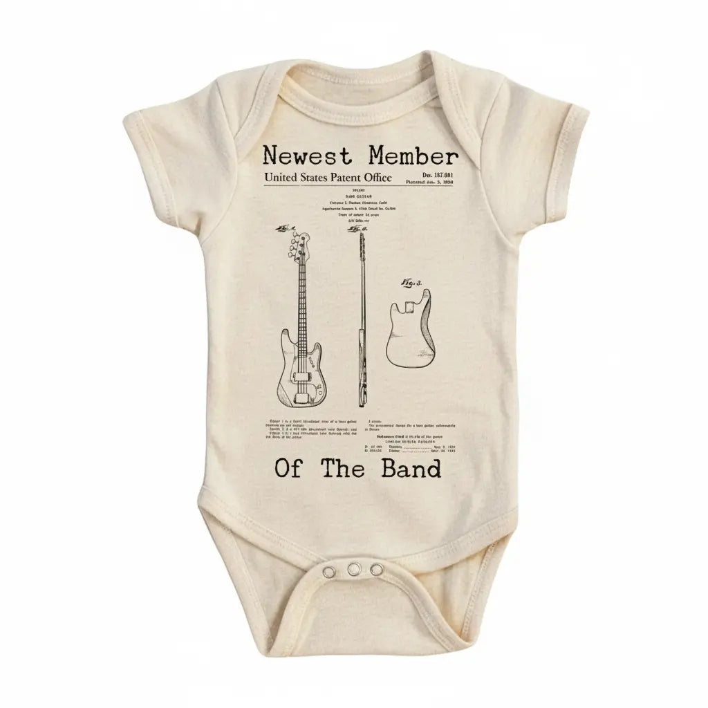Rock Band Patent - Baby Boy Girl Clothes Infant Bodysuit Funny Cute Newborn  Funny Cute Onesie® | North Fork Forager LLC