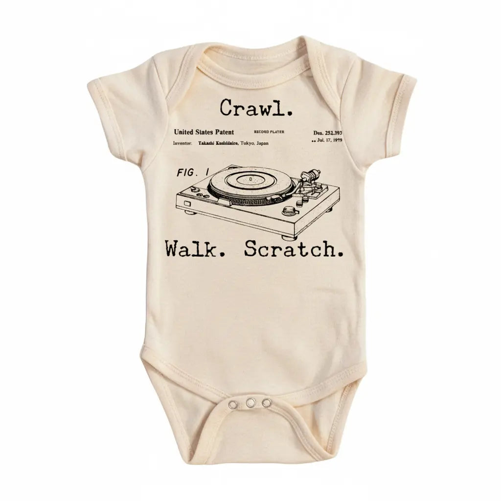 DJ Scratch - Baby Boy Girl Clothes Infant Bodysuit Funny Cute Newborn  Funny Cute Onesie® | North Fork Forager LLC