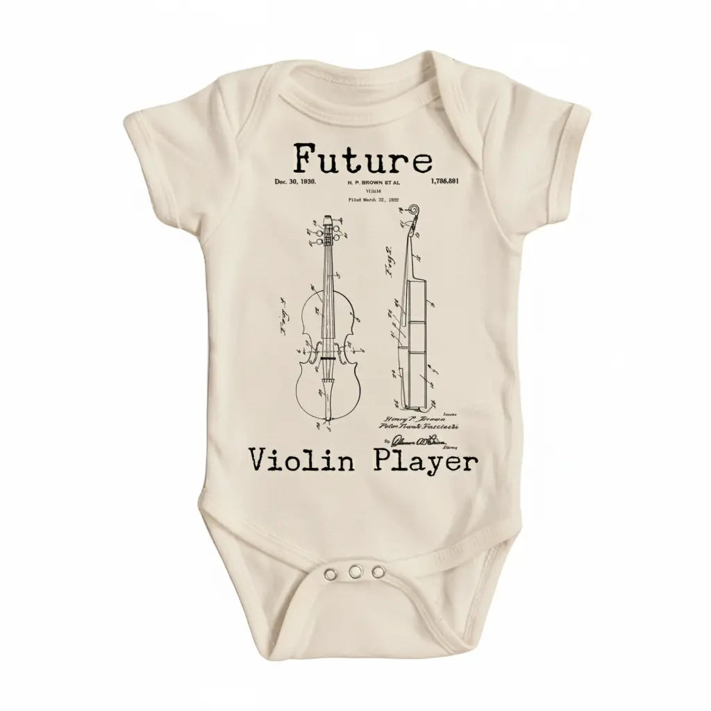Violin Patent - Baby Boy Girl Clothes Infant Bodysuit Funny Cute Newborn  Funny Cute Onesie® | North Fork Forager LLC