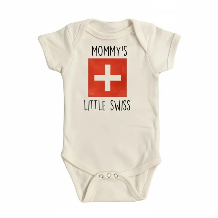 Switzerland Mommy - Baby Boy Girl Clothes Infant Bodysuit Funny Cute Newborn  Funny Cute Onesie® | North Fork Forager LLC