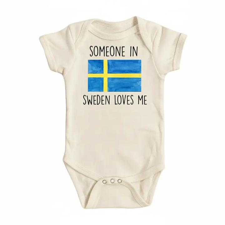 Sweden Someone - Baby Boy Girl Clothes Infant Bodysuit Funny Cute Newborn  Funny Cute Onesie® | North Fork Forager LLC