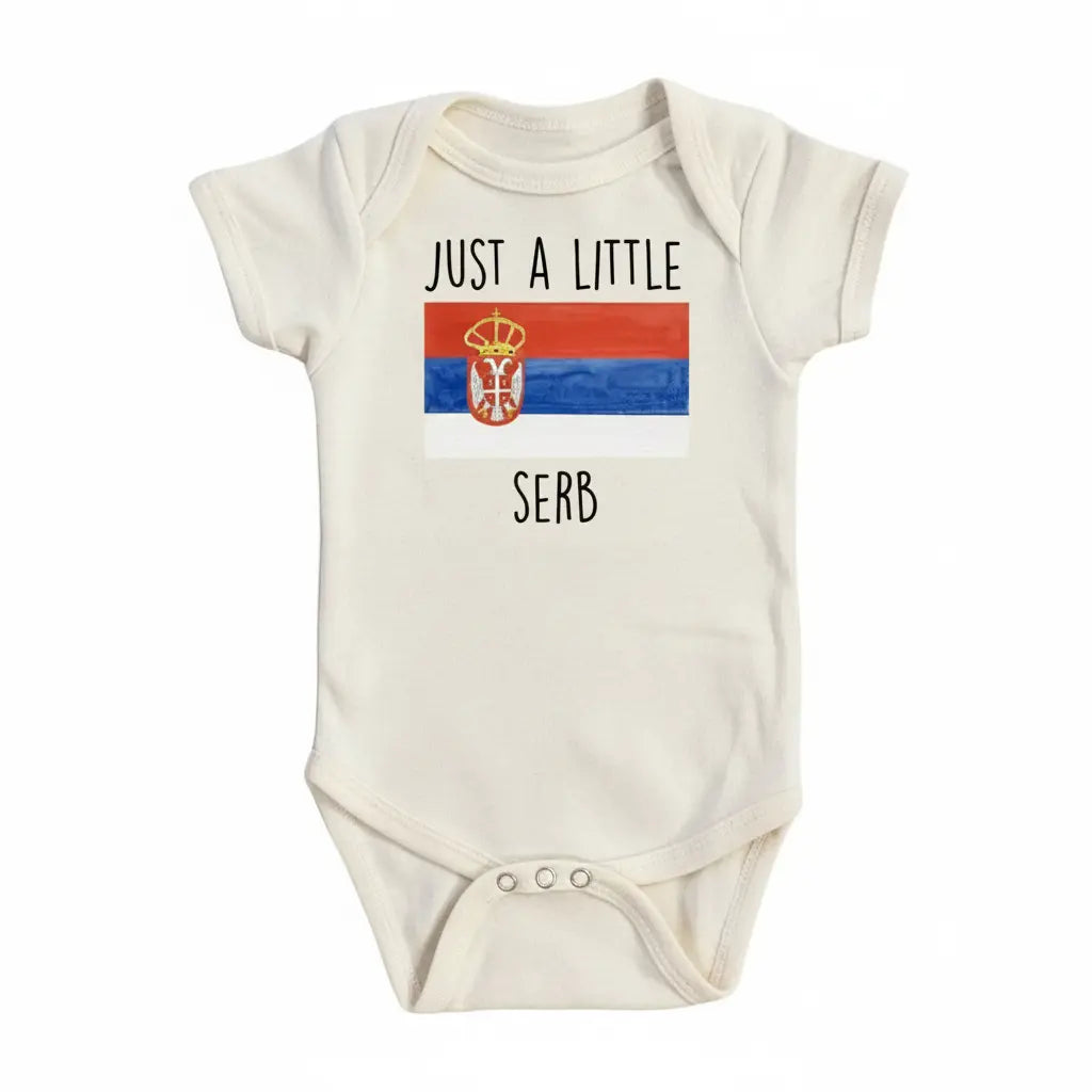 Serbian Just Little - Baby Boy Girl Clothes Infant Bodysuit Funny Cute Newborn  Funny Cute Onesie® | North Fork Forager LLC