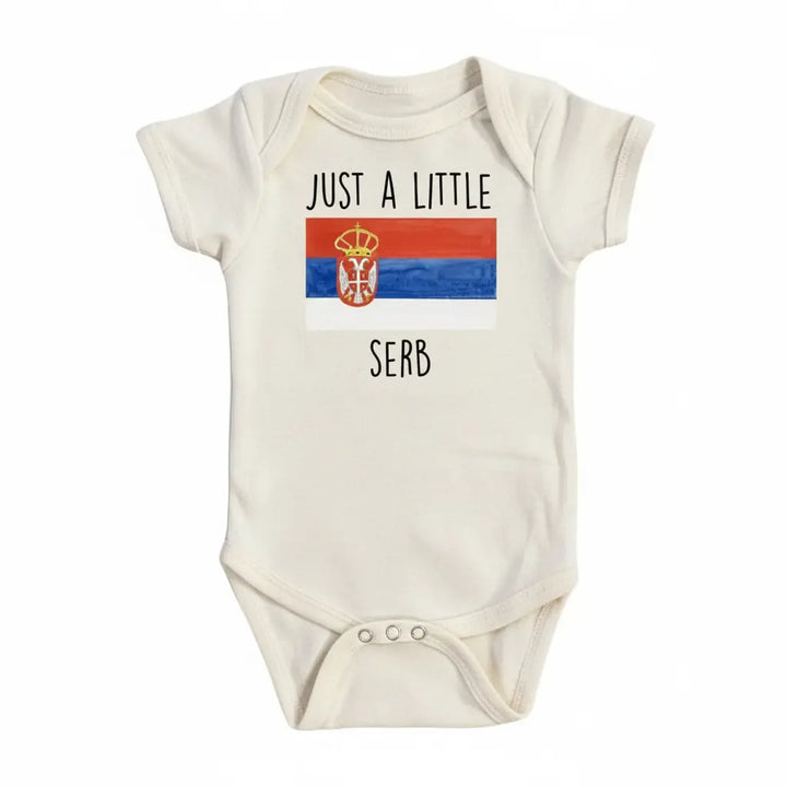 Serbian Just Little - Baby Boy Girl Clothes Infant Bodysuit Funny Cute Newborn  Funny Cute Onesie® | North Fork Forager LLC