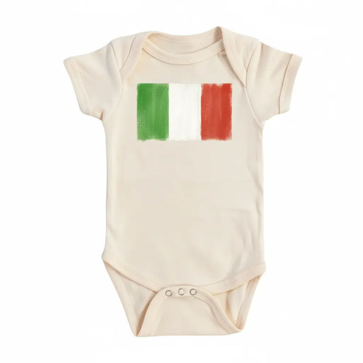 Italian Flag - Baby Boy Girl Clothes Infant Bodysuit Funny Cute Newborn  Funny Cute Onesie® | North Fork Forager LLC