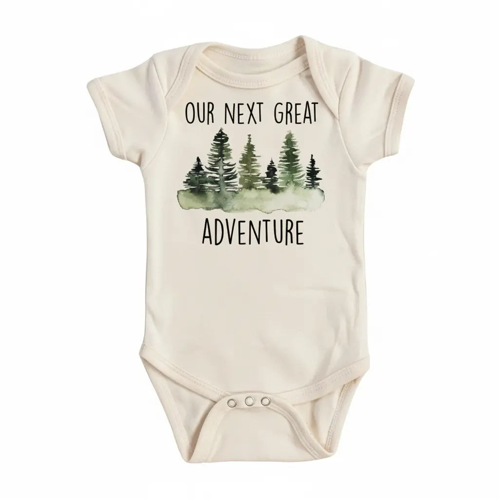 Adventure Next Green - Baby Boy Girl Clothes Infant Bodysuit Funny Cute Newborn 1A  Funny Cute Onesie® | North Fork Forager LLC