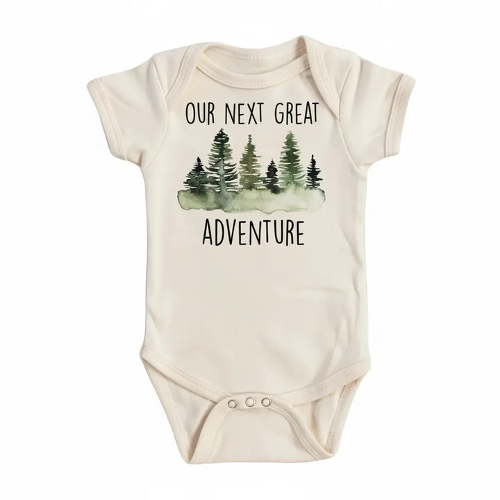 Adventure Next Green - Baby Boy Girl Clothes Infant Bodysuit Funny Cute Newborn 1A  Funny Cute Onesie® | North Fork Forager LLC