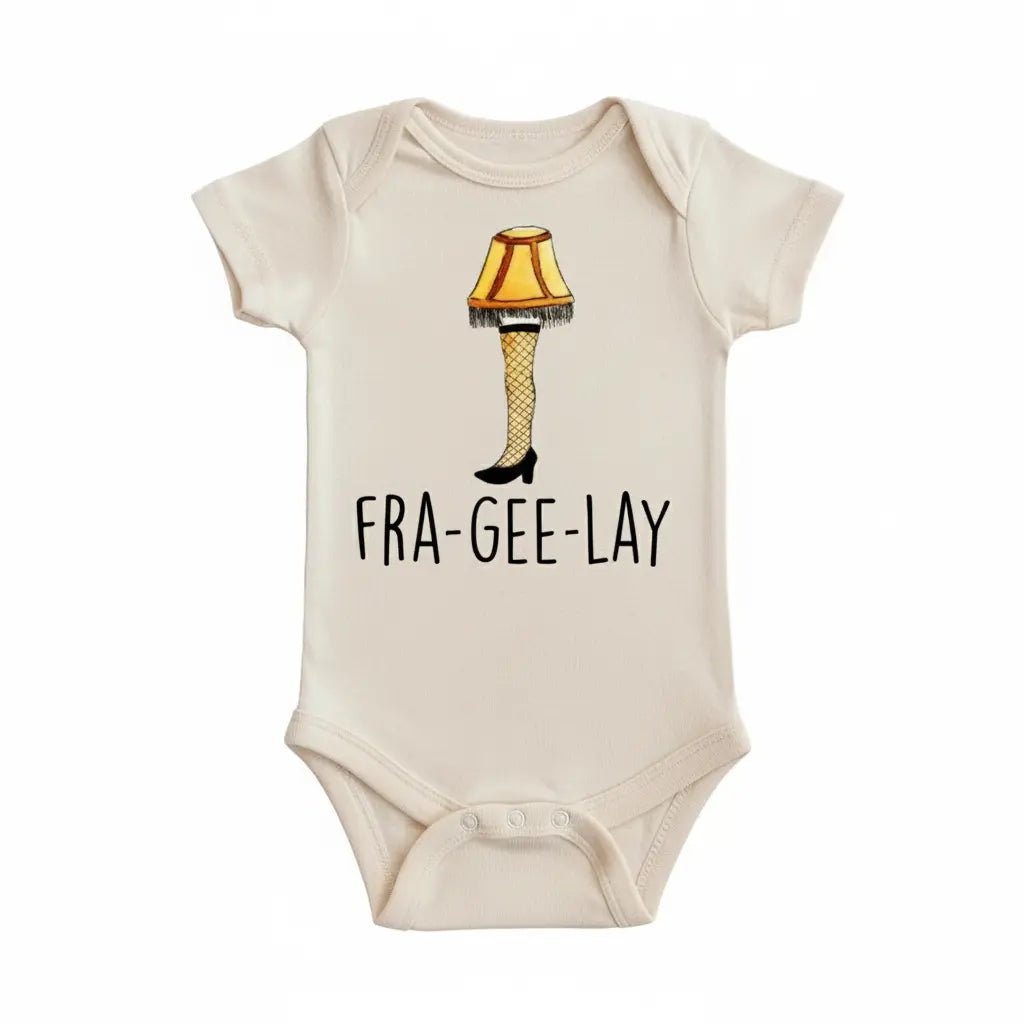 Christmas Leg Lamp - Baby Boy Girl Clothes Infant Bodysuit Funny Cute Story  Funny Cute Onesie® | North Fork Forager LLC