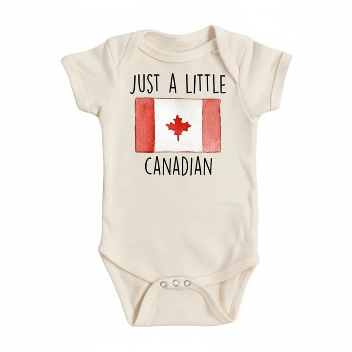 Little Canadian - Baby Boy Girl Clothes Infant Bodysuit Funny Cute Newborn 1A  Funny Cute Onesie® | North Fork Forager LLC
