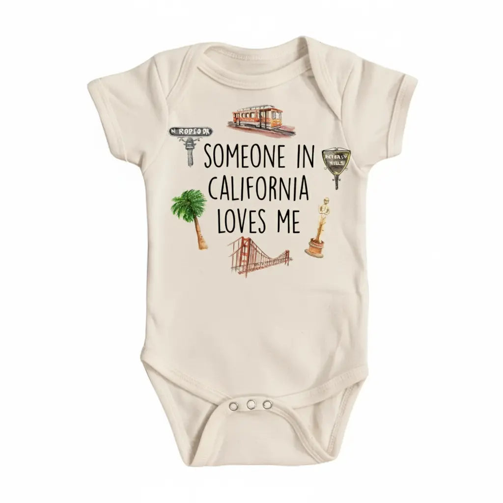 California Icons - Baby Boy Girl Clothes Infant Bodysuit Funny Cute Newborn  Funny Cute Onesie® | North Fork Forager LLC