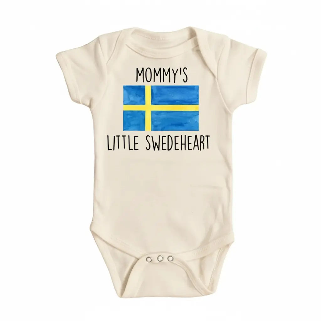 Sweden Mommy - Baby Boy Girl Clothes Infant Bodysuit Funny Cute Newborn  Funny Cute Onesie® | North Fork Forager LLC