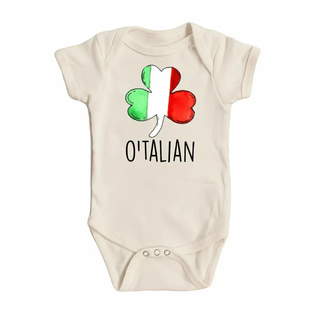 Irish Italian - Baby Boy Girl Clothes Infant Bodysuit Funny Cute Newborn  Funny Cute Onesie® | North Fork Forager LLC