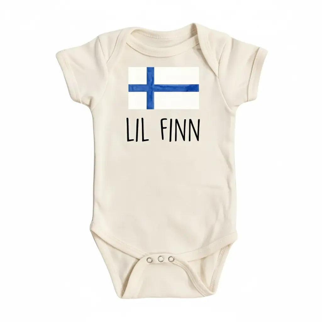 Finland Lil Finn - Baby Boy Girl Clothes Infant Bodysuit Funny Cute Newborn  Funny Cute Onesie® | North Fork Forager LLC