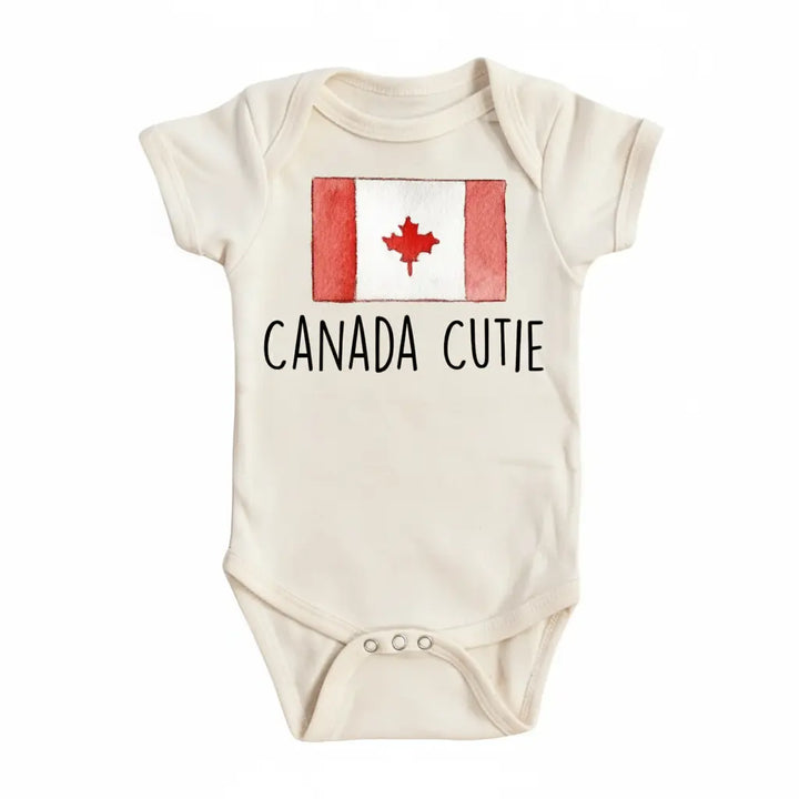 Canadian Cutie - Baby Boy Girl Clothes Infant Bodysuit Funny Cute Newborn  Funny Cute Onesie® | North Fork Forager LLC