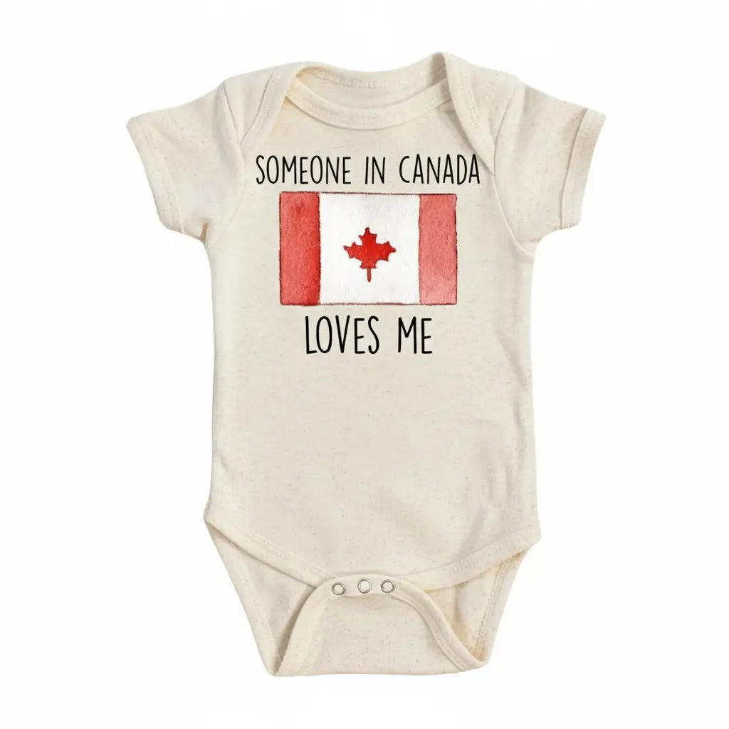 Canada Loves Me - Baby Boy Girl Clothes Infant Bodysuit Funny Cute Newborn  Funny Cute Onesie® | North Fork Forager LLC