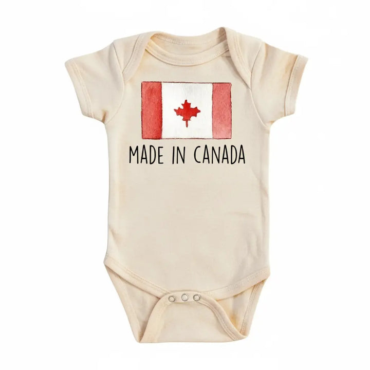 Canada Flag Made - Baby Boy Girl Clothes Infant Bodysuit Funny Cute Newborn  Funny Cute Onesie® | North Fork Forager LLC