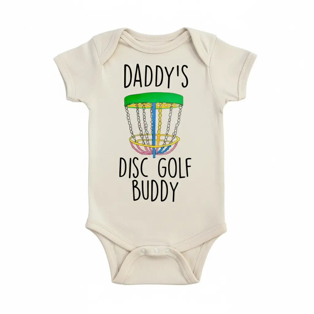 Disc Golf Buddy - Baby Boy Girl Clothes Infant Bodysuit Funny Cute Newborn  Funny Cute Onesie® | North Fork Forager LLC