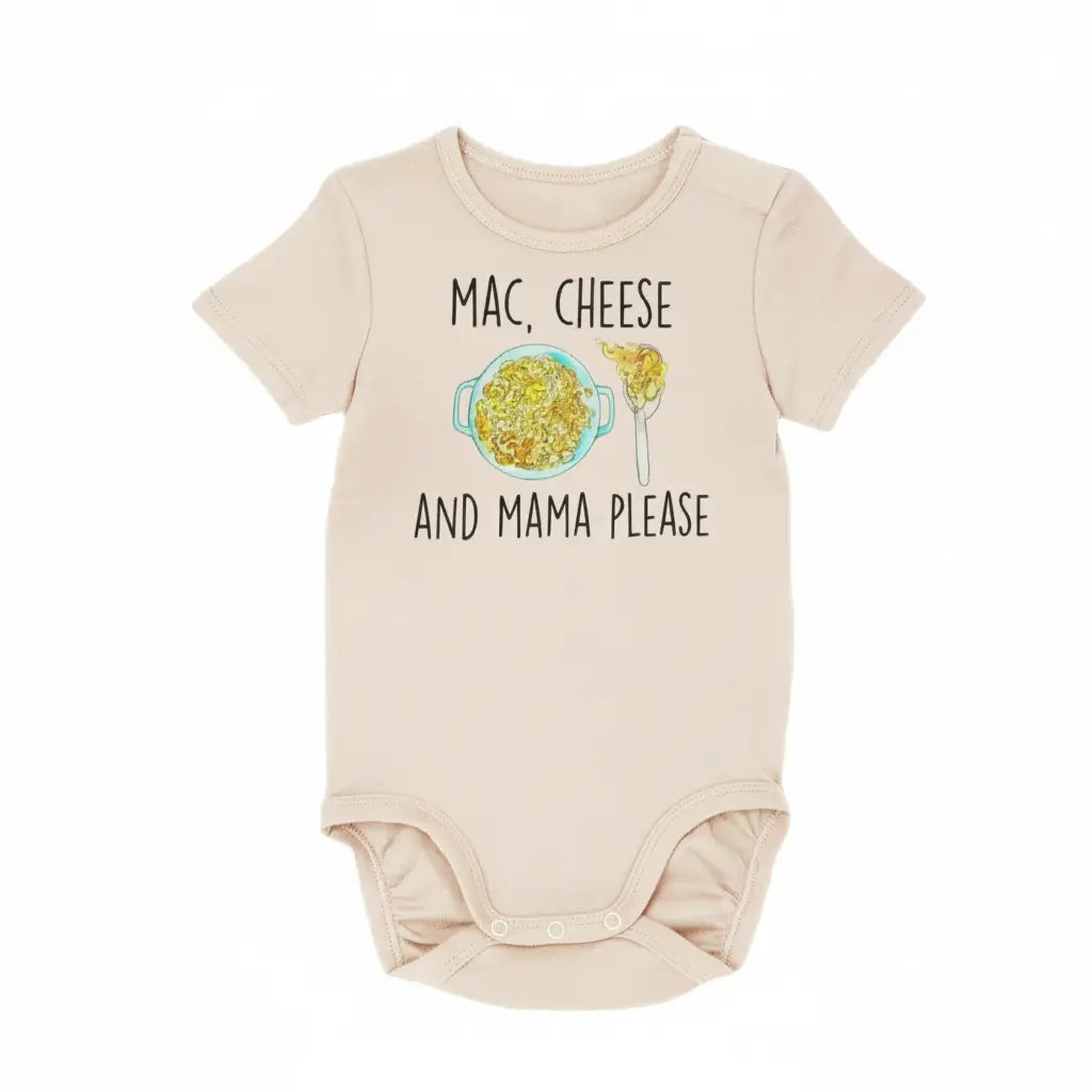 Italian Macaroni  - Baby Boy Girl Clothes Infant Bodysuit Funny Cute Newborn  Funny Cute Onesie® | North Fork Forager LLC