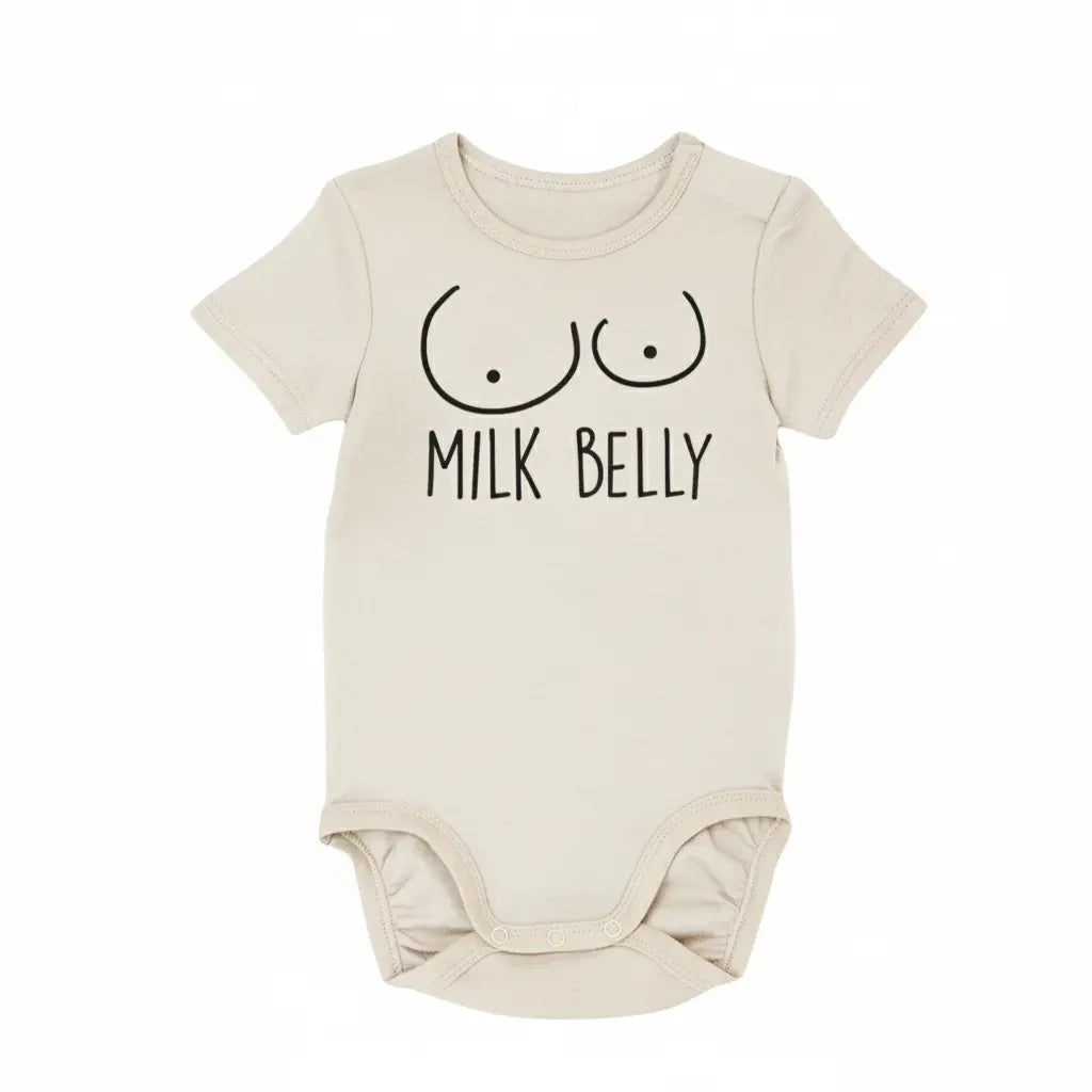 Milk Belly - Baby Boy Girl Clothes Infant Bodysuit Funny Cute Newborn  Funny Cute Onesie® | North Fork Forager LLC