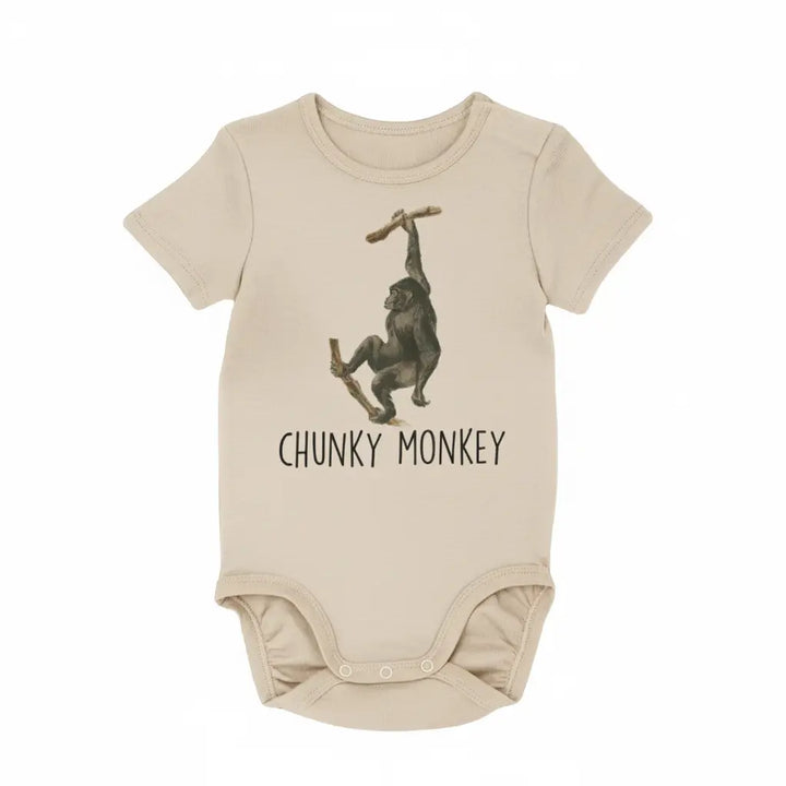 Chunky Monkey - Baby Boy Girl Clothes Infant Bodysuit Funny Cute Newborn  Funny Cute Onesie® | North Fork Forager LLC