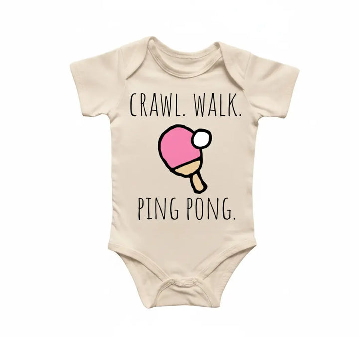 Table Tennis - Baby Boy Girl Clothes Infant Bodysuit Funny Cute Newborn 2  Funny Cute Onesie® | North Fork Forager LLC