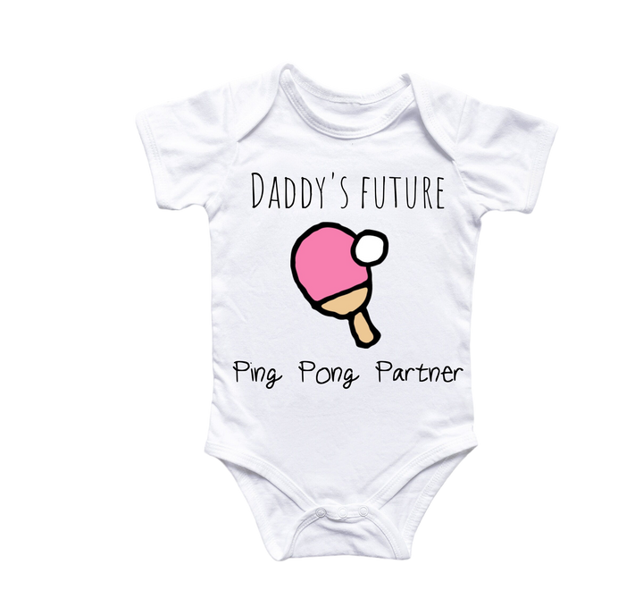 Table Tennis - Baby Boy Girl Clothes Infant Bodysuit Funny Cute Newborn Onesie