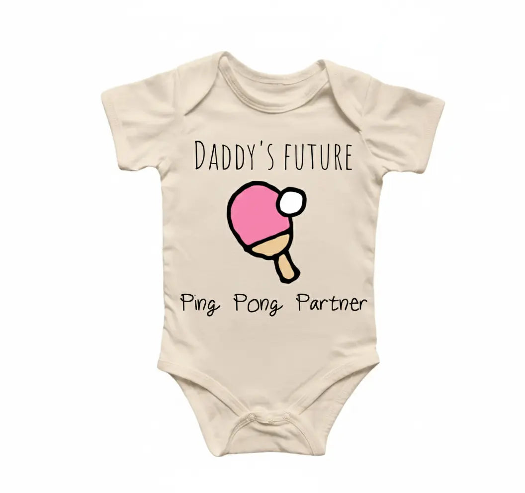 Table Tennis - Baby Boy Girl Clothes Infant Bodysuit Funny Cute Newborn  Funny Cute Onesie® | North Fork Forager LLC