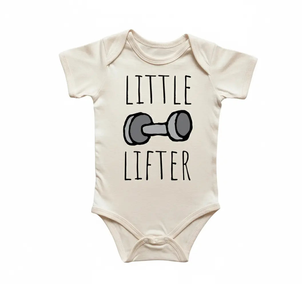 Little Lifter Gym - Baby Boy Girl Clothes Infant Bodysuit Funny Cute Newborn  Funny Cute Onesie® | North Fork Forager LLC